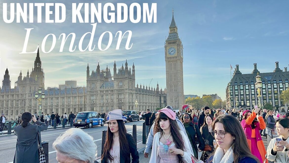 London Best Highlights | London City Tour | 4K HDR Virtual Walking Tour around the City