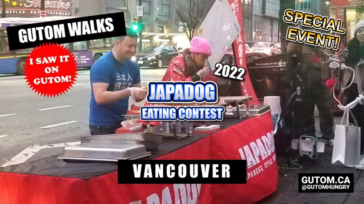 JAPADOG HOT DOG EATING CONTEST 2022 BEST JAPANESE #HOTDOG #FOODCHALLENGE #EATINGSHOW  | #VANCOUVERBC