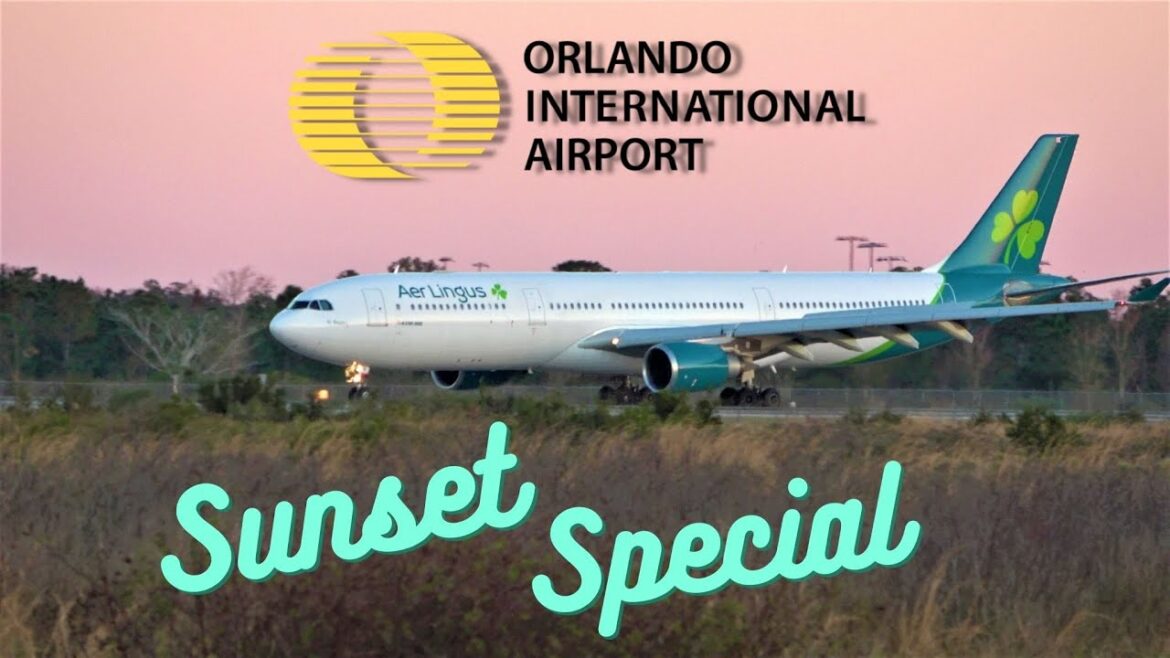 (4K) SUNSET ACTION | PLANE SPOTTING | #ORLANDO INT'L AIRPORT #MCO #AVIATION 1/07/23.