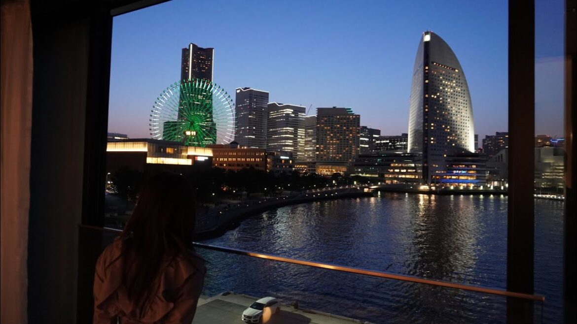 Stay at Japan's finest hotel, the InterContinental Yokohama Pier 8, ocean, night view, fireworks.