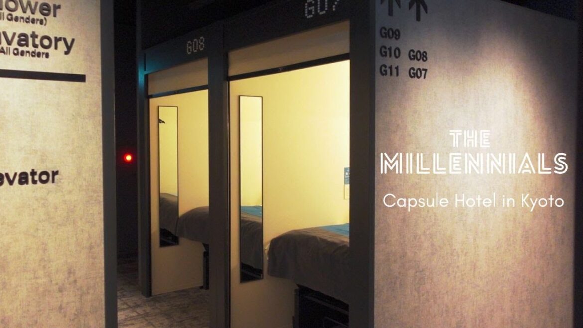 Crazy! Luxury Capsule Hotel Experience | The Millennials Kyoto 🇯🇵 ザ・ミレニアルズ京都