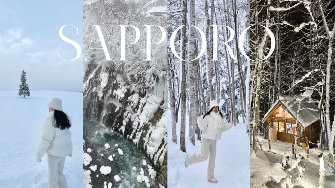 Sapporo, Hokkaido Travel Vlog Ep.1 ❄️🇯🇵 Trip to Japan! Biei Tour, Ramen, and lots of Snow