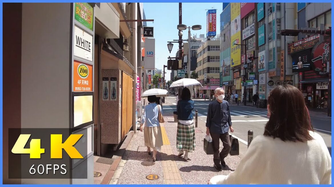 TENJIN, FUKUOKA WALK | JAPAN 4K 60FPS