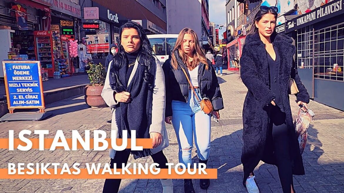 Turkey Istanbul 4k Walking Tour 2022 | Besiktas District | 10 February |  Beşiktaş Çarşısı