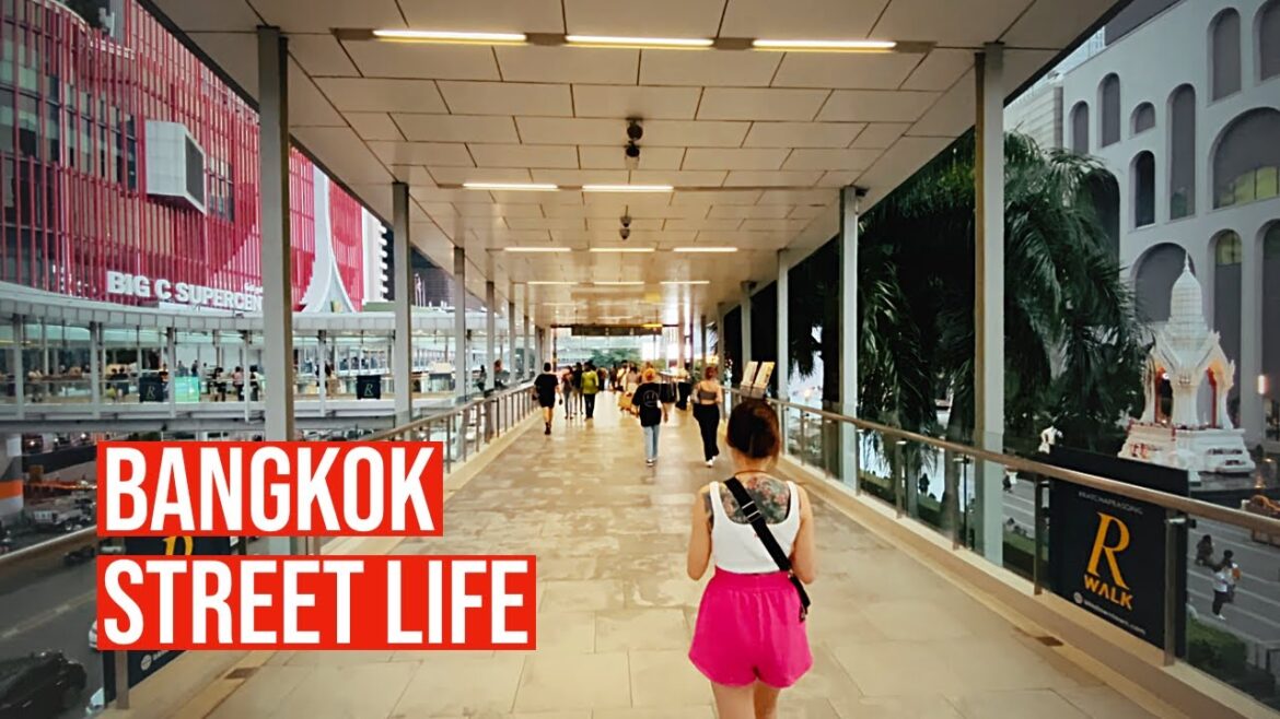 🇹🇭 Bangkok - Street Food Market. R Walk. Platinum Fashion Mall. Walking Tour. Thailand 4K