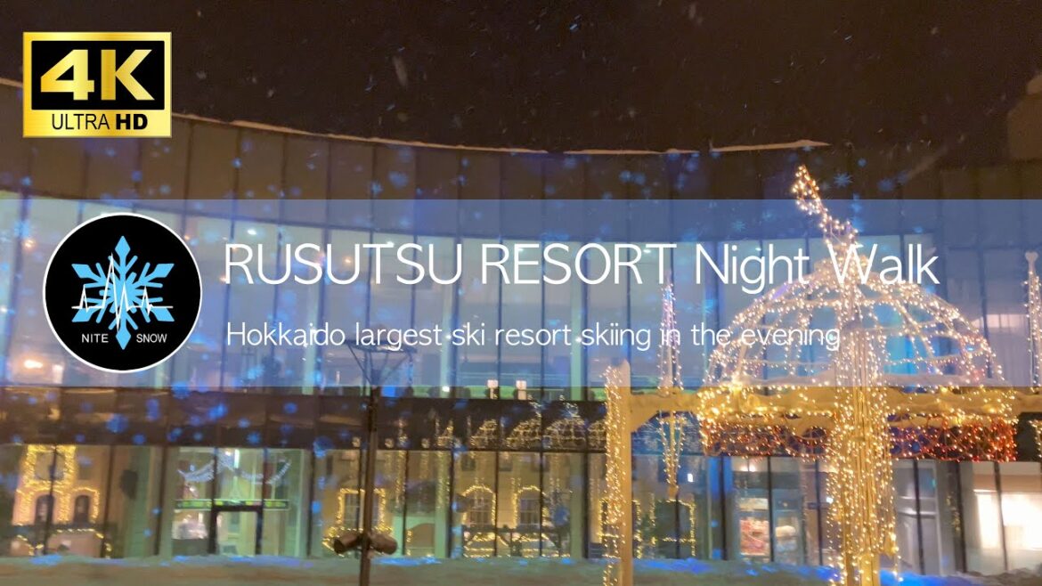ルスツリゾート スキー場の夜のイルミネーション｜JAPOW｜札幌 ニセコ 北海道