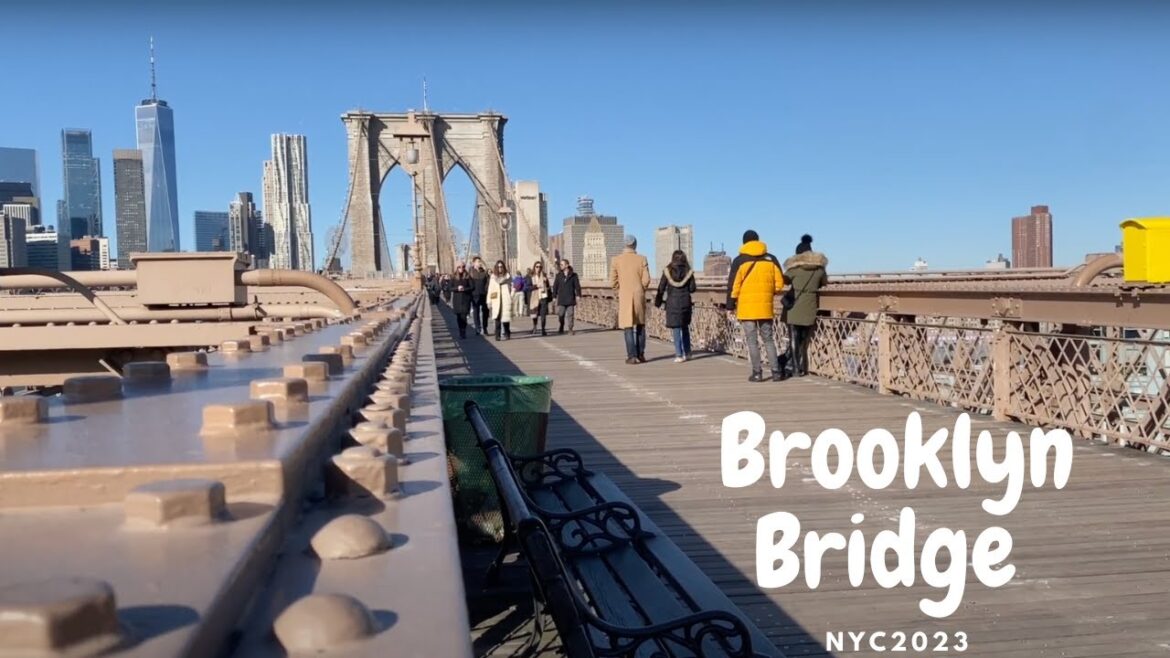 Brooklyn Bridge Walking Tour I Brooklyn to Manhattan I NYC January 2023