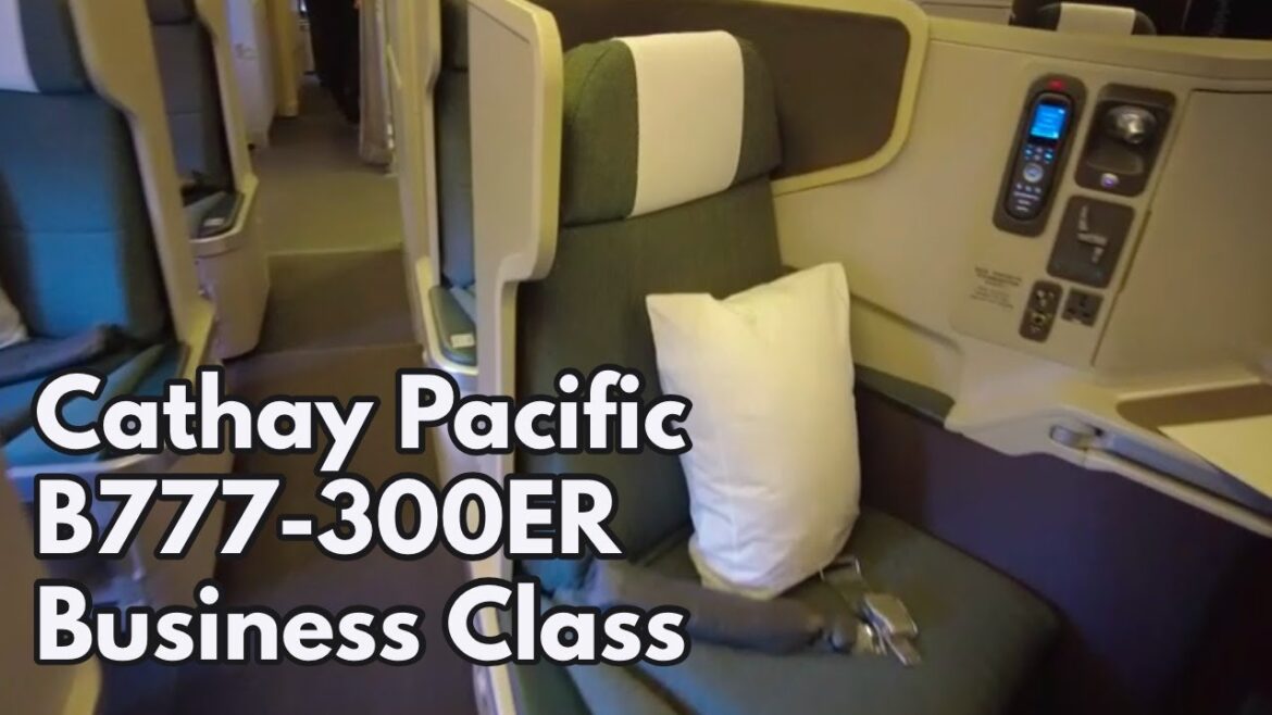 Cathay Pacifc B777-300ER (B77W) Business class CX549 Haneda Tokyo HND - Hong Kong HKG