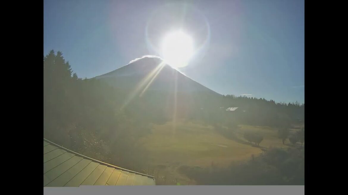Mt  Fuji Time Lapse Video from Fujigane Fujiyama Live Camera 36 in 2022 12