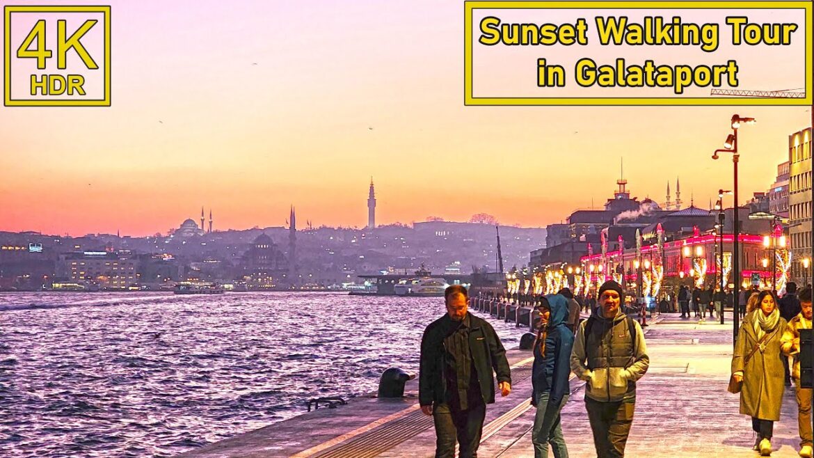 Sunset Walking Tour in Galataport – Istanbul 4K HDR Sunset Walking Tour in Galataport - Istanbul 4K HDR
