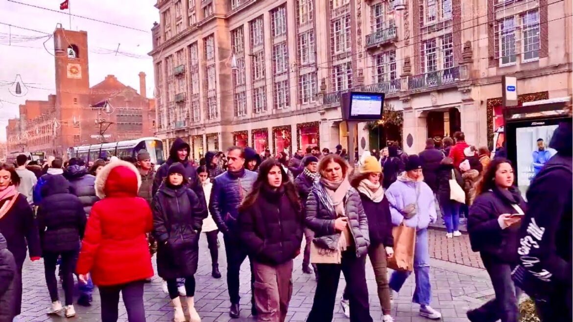 Amsterdam,Netherlands City Tour Amsterdam Walking 4k 60fps UHD