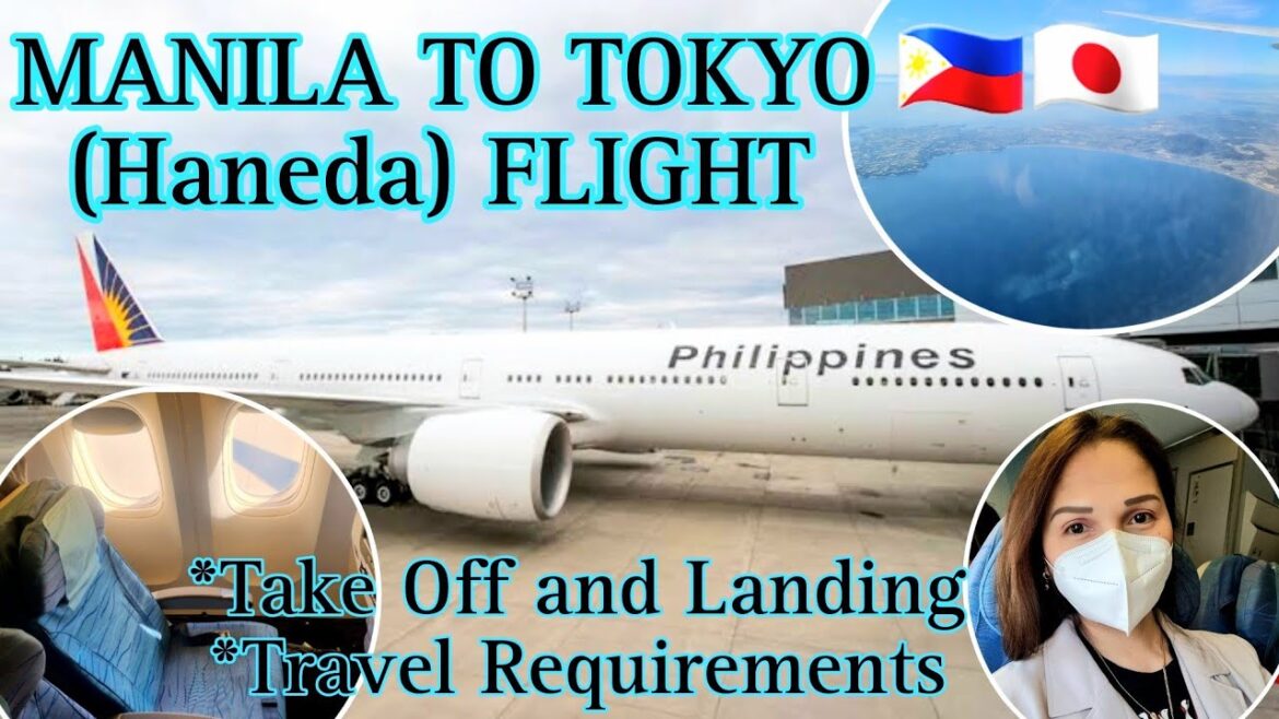 MANILA TO TOKYO FLIGHT PHILIPPINE AIRLINES B777 TAKE OFF LANDING
