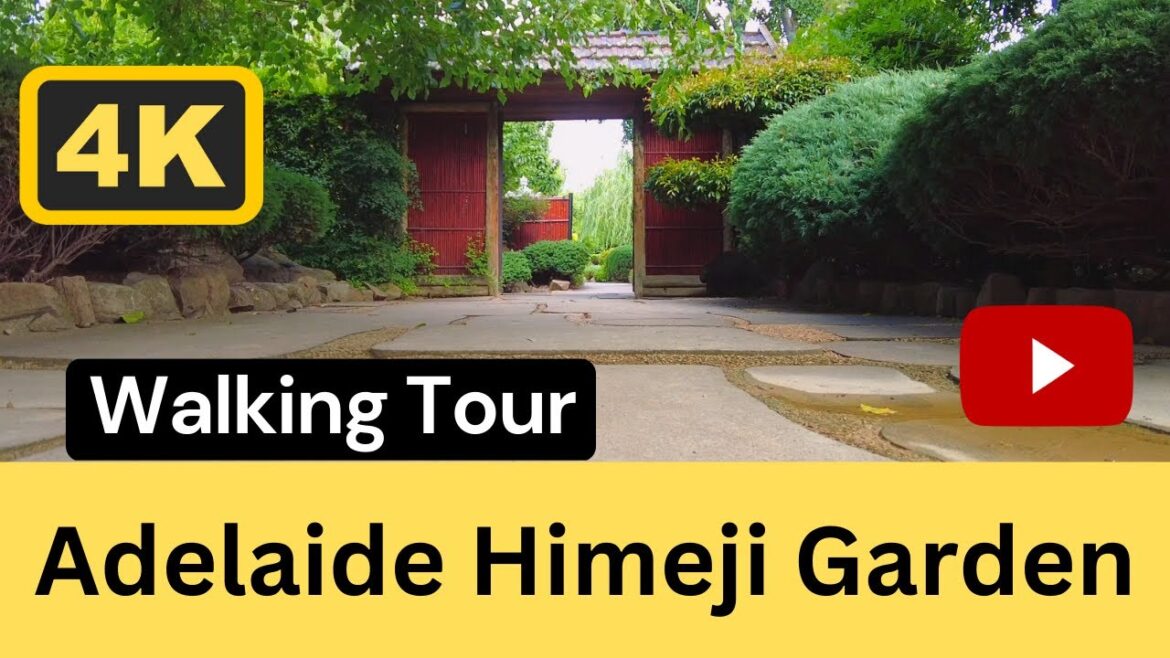[4K] Adelaide Himeji Garden Japanese Garden Walking Tour Ambient Real Sounds asmr Ryan Pix