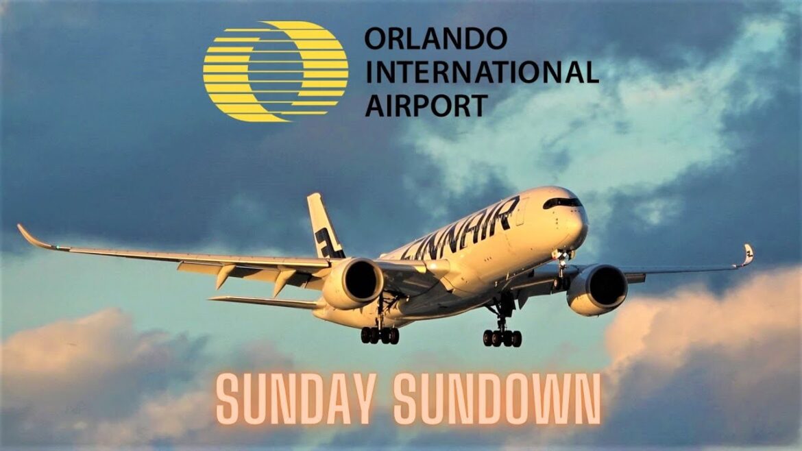 (4K) SUNDAY SUNDOWN | PLANE SPOTTING | #ORLANDO INT'L AIRPORT #MCO #AVIATION 1/08/23.