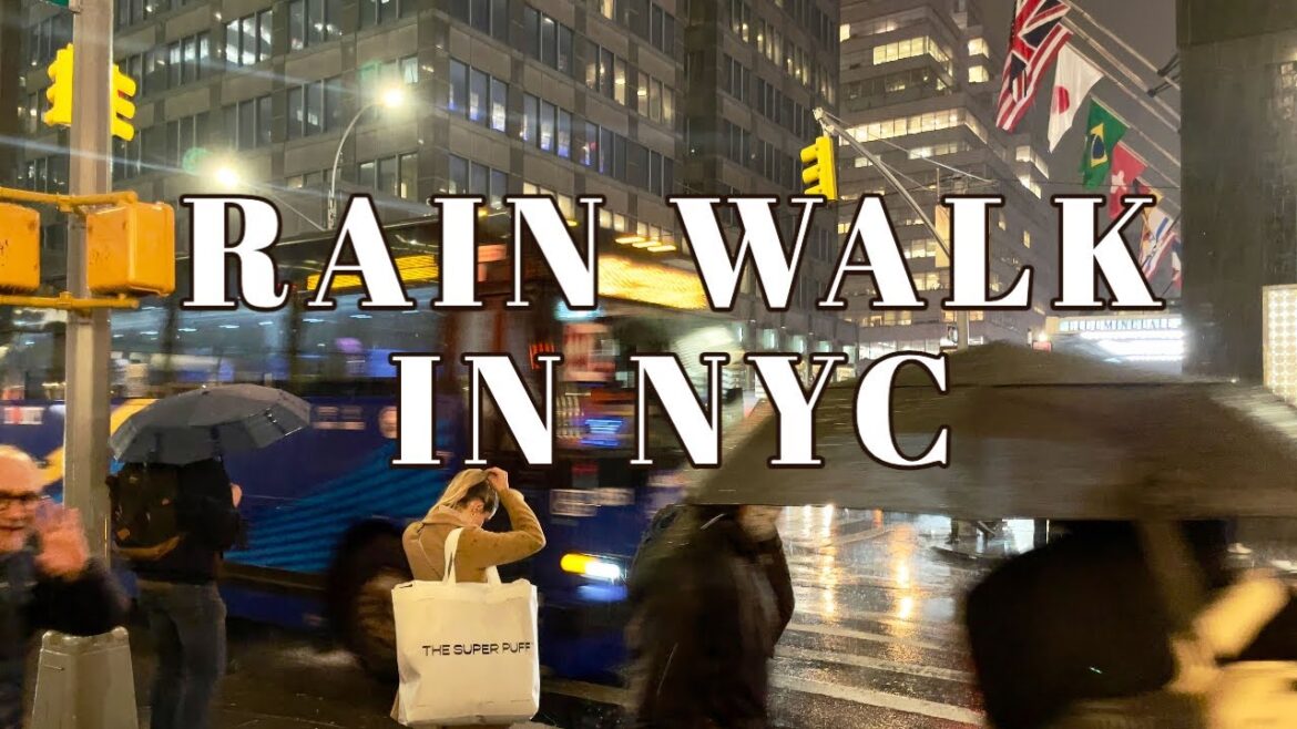 🇺🇸 New York City Live (01.12.23)🗽 Rain Walk on the Upper East Side of Manhattan