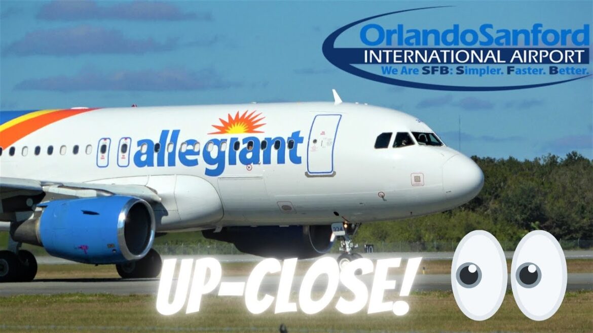 (4K) FRIGID WEEKEND | UP CLOSE PLANE SPOTTING | #ORLANDO SANFORD INT'L AIRPORT #AVIATION 1/14/23.