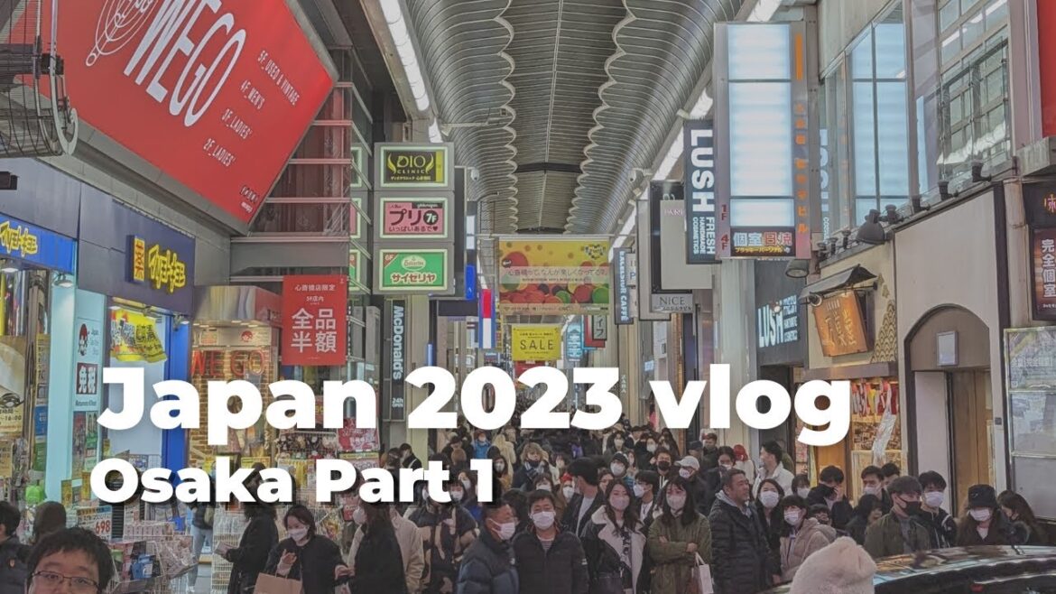 Japan 2023 Travel Vlog Montage | Osaka Japan Part 1