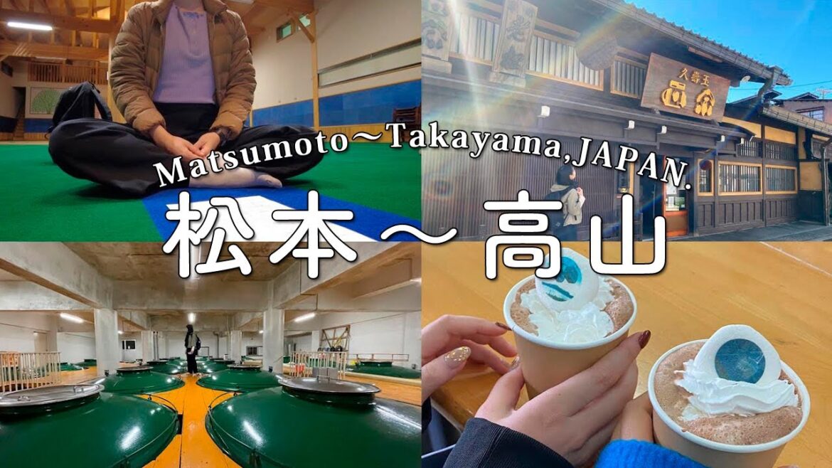 SUB【松本高山】温泉と地酒と歴史を深堀り！瞑想と古い町並み観光で心を癒す旅vlog後編【奥飛騨 | 平湯 | 飛騨高山 | 中部山岳国立公園 | japan】