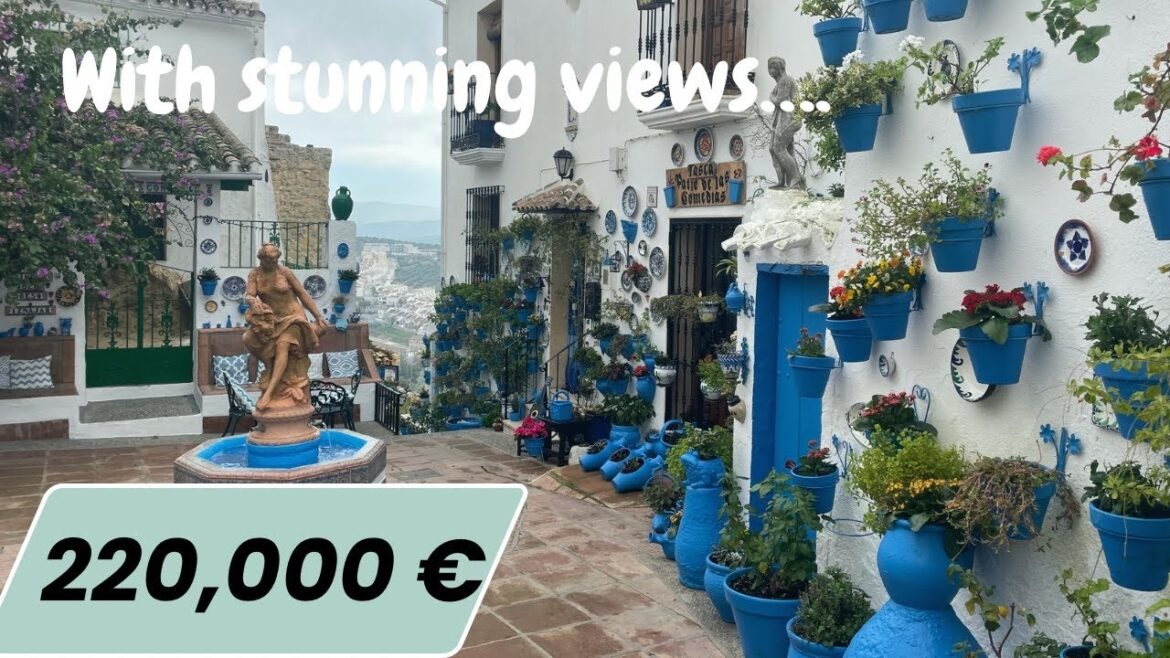 Spanish Property Two Bedrooms in IZNAJAR with spectacular views of nearby lake and wonderful patio