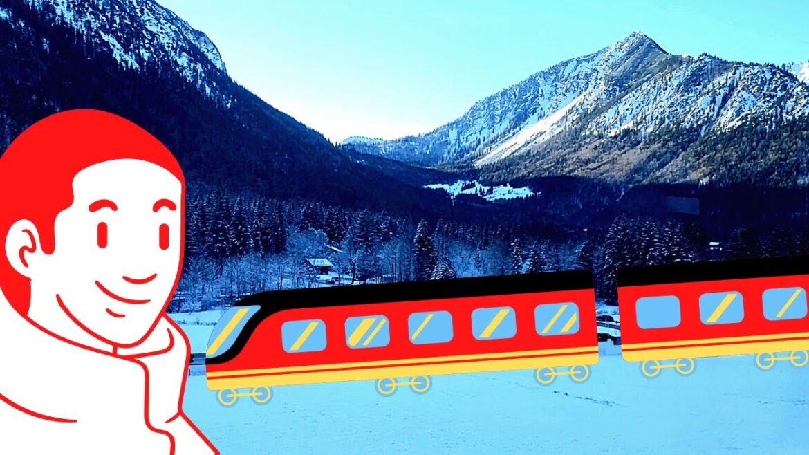 Train ride window view through Bavaria // Winter in Bavaria // Train window view video Train ride window view through Bavaria // Winter in Bavaria // Train window view video