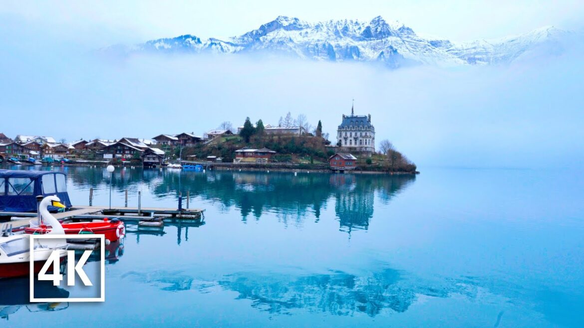 Picturesque Iseltwald Switzerland ❄️ the pearl of Lake Brienz