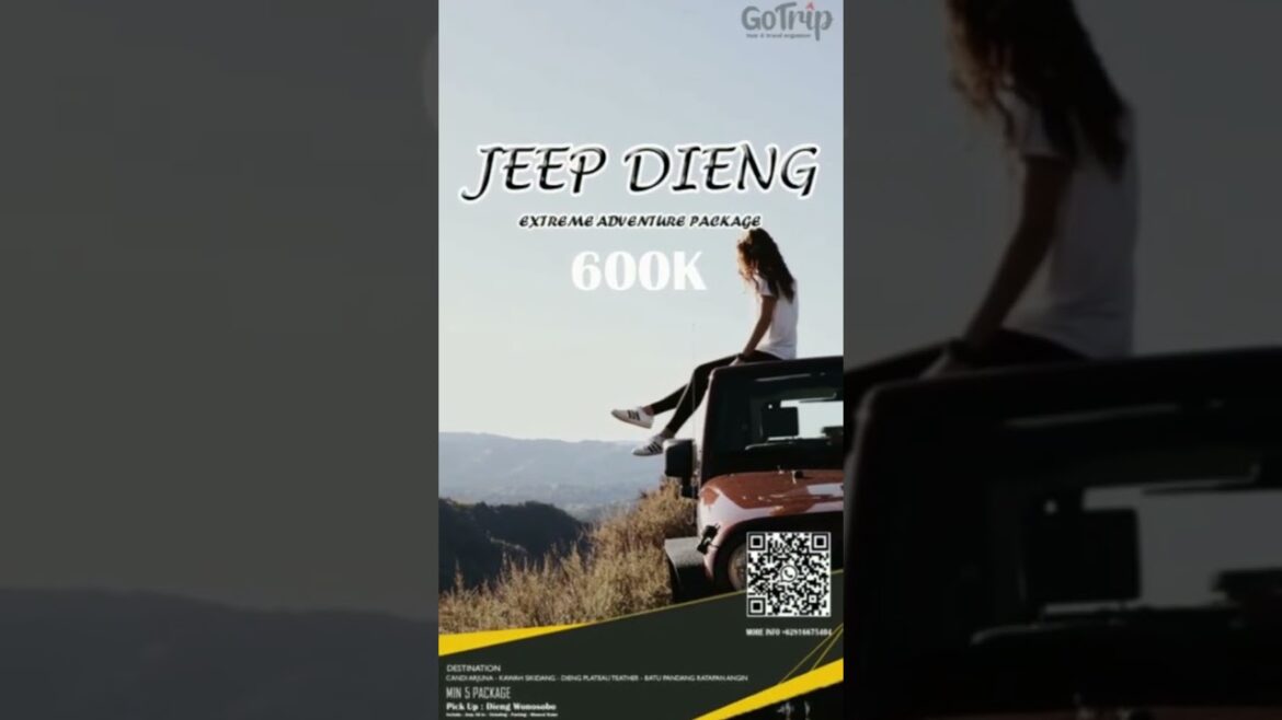 Jeep Dieng - Wisata Dieng menggunakan Jeep #dieng #pakettourdieng #diengplateau #diengwonosobo