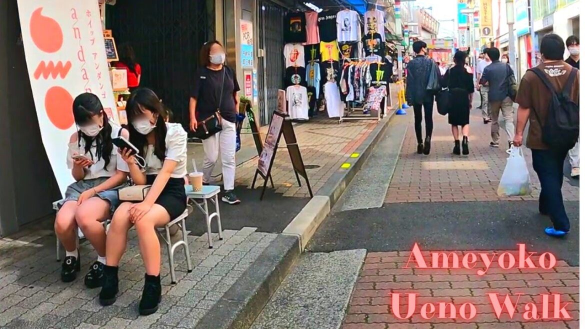 Pub Street  Ameyoko UenoTokyo in Japan walking tour. 【4K ASMR 】6.2022