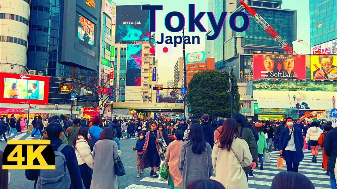 Osaka, Tokyo, Japan Rellaxing Walking Tour (4K full HD) Busy City Walk | People & Cars ASMR Tour