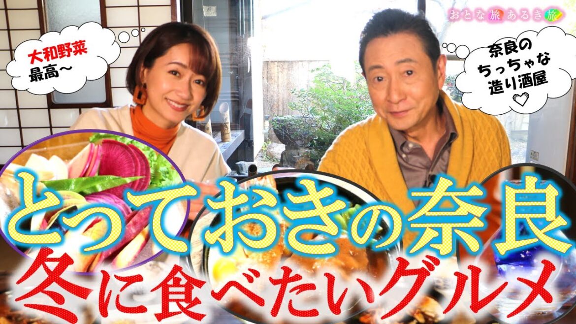 「とっておきの奈良旅へ」冬のならまち～春日大社　＃おとな旅あるき旅 #traveljapan #三田村邦彦 #吉川亜樹  #春日大社 #ならまち #地酒 #大和野菜 #大和橘 #奈良手ぬぐい