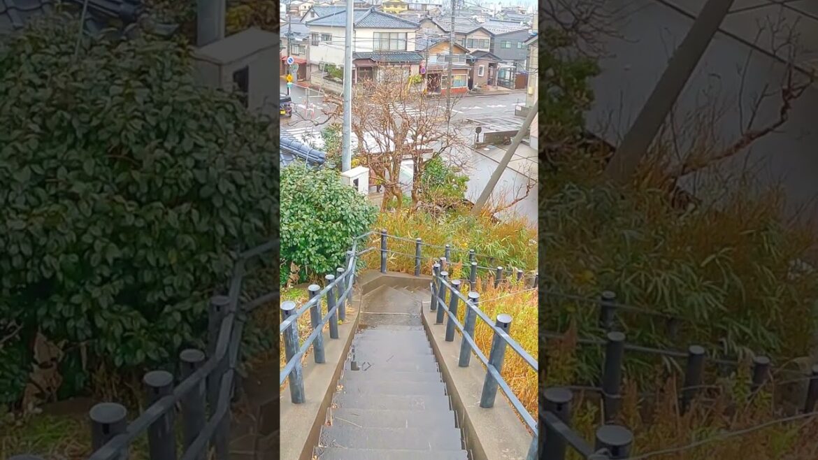 Walk down the Steps from Hiyoriyama Shrine #japan #shorts #walking