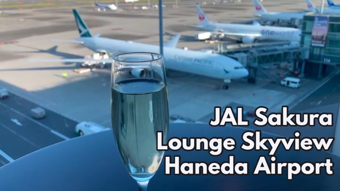 JAL Sakura Lounge Skyview Haneda Airport Tokyo Japan Lounge Tour