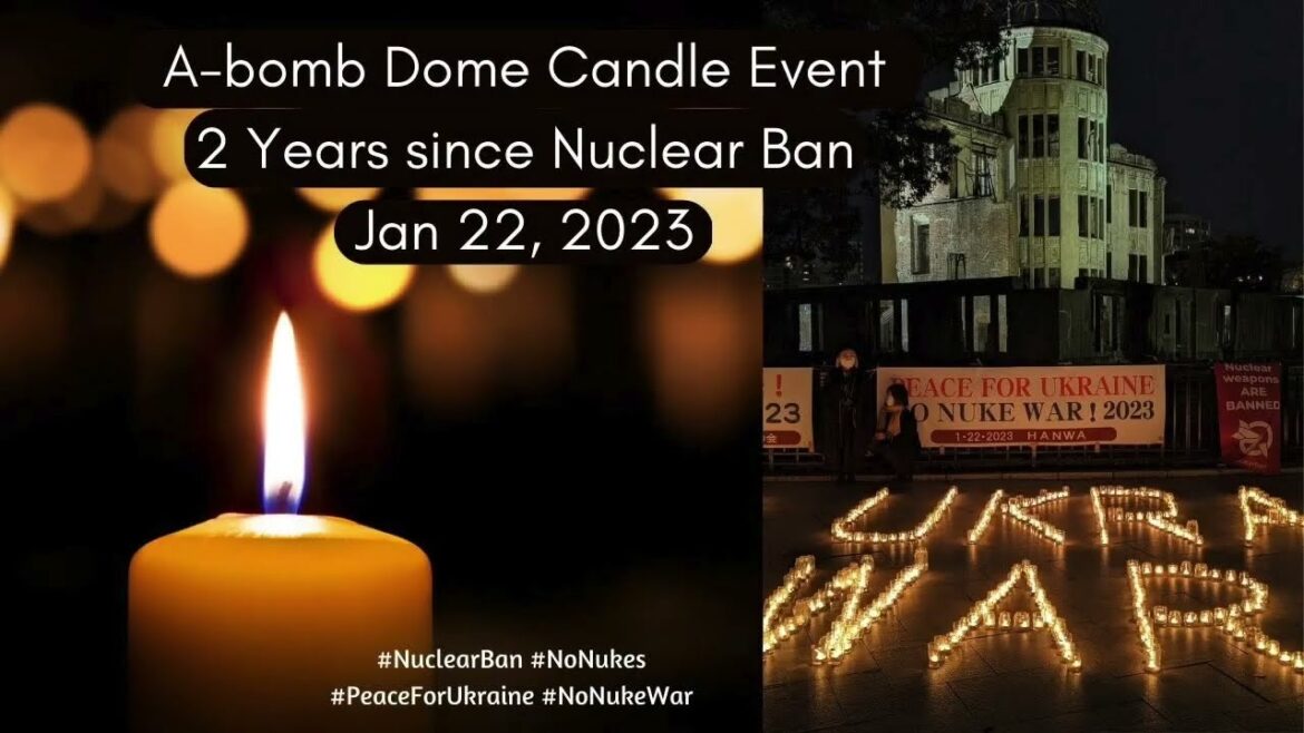 (Instrumental) Stunning A-bomb Peace Candle Event to mark day of nuclear ban #prayforpeace #nonukes