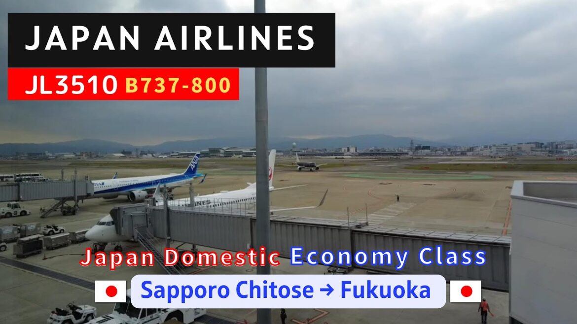Japan Airlines  JL3510 Sapporo Chitose to Fukuoka B737-800 Economy Class 44th Leg in 2022
