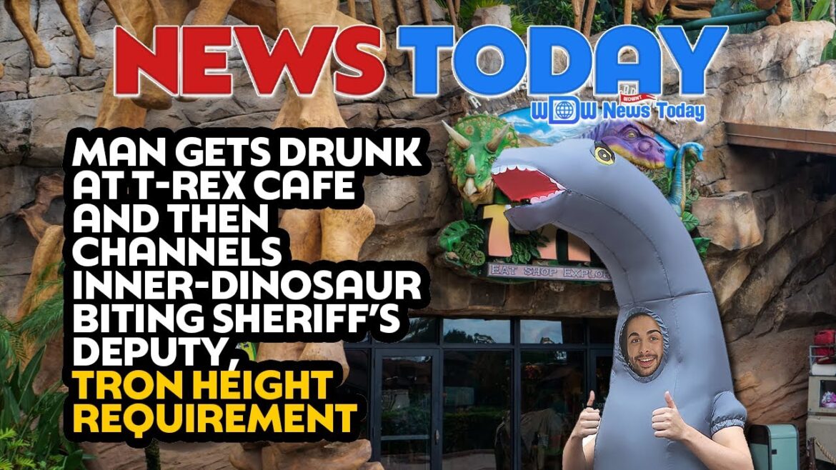 Man Gets Drunk at T-Rex Cafe and Channels Inner-Dinosaur Biting Deputy, TRON Height Requirement Man Gets Drunk at T-Rex Cafe and Channels Inner-Dinosaur Biting Deputy, TRON Height Requirement