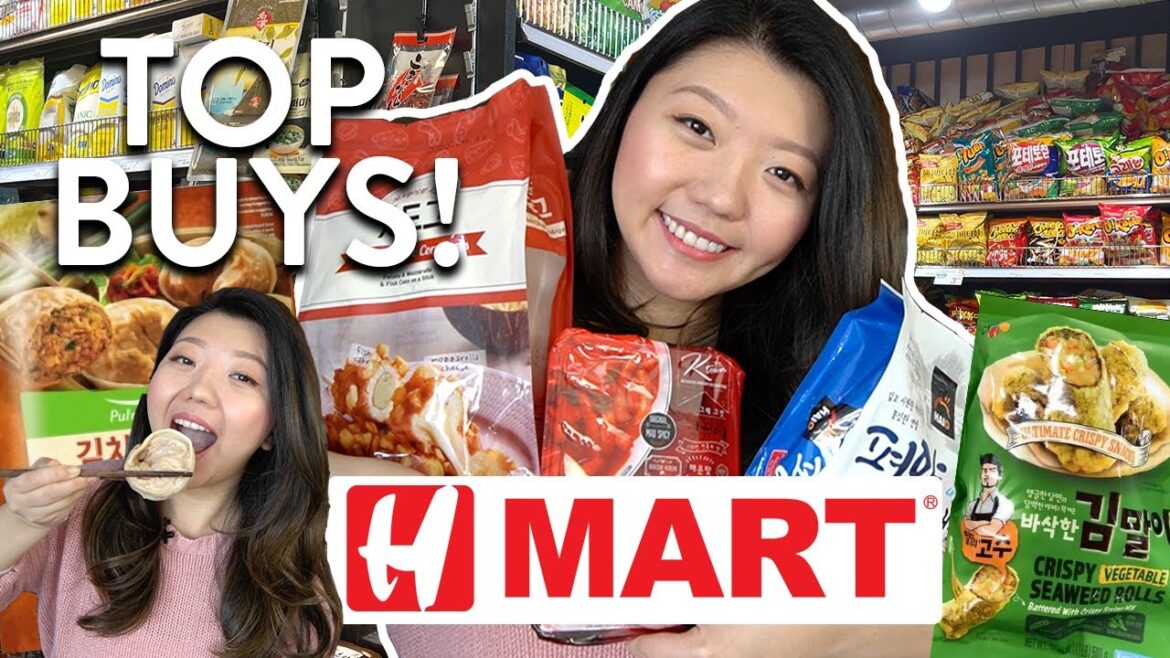H-MART FOOD HAUL! Top KOREAN SUPERMARKET Foods to Buy 2022