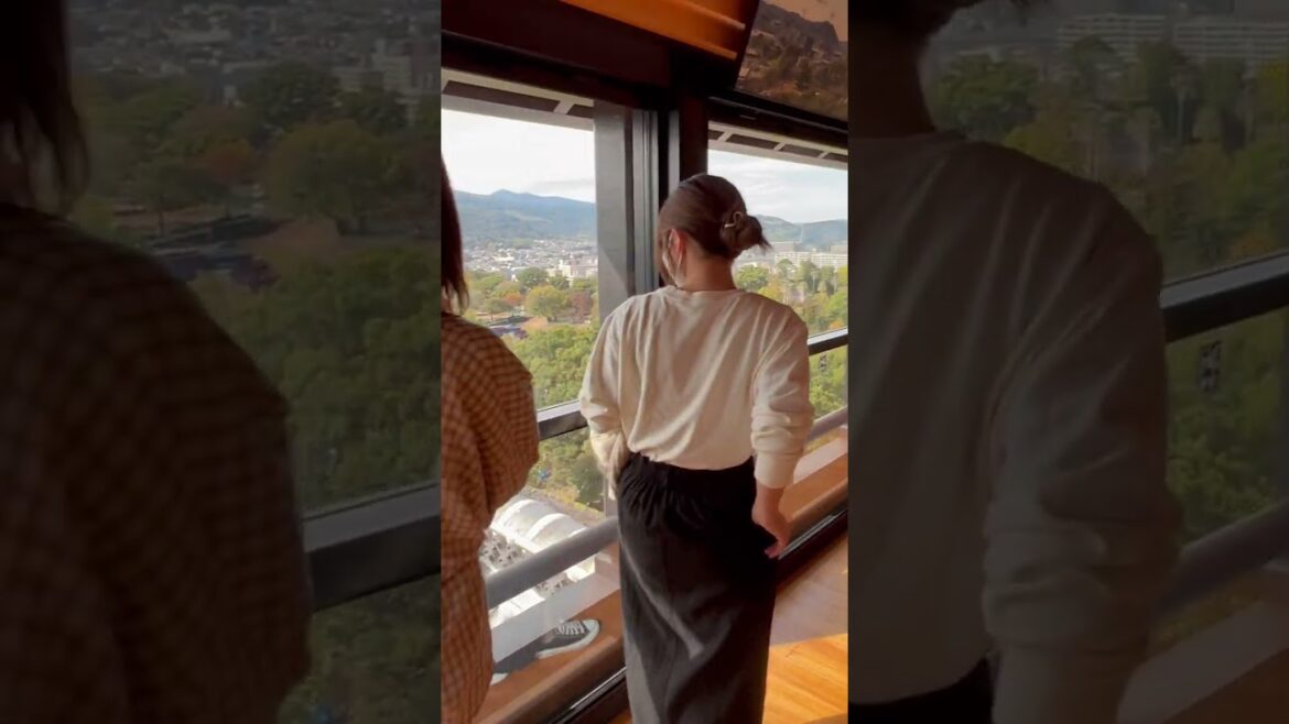 On top of Kumamoto Castle 🏯