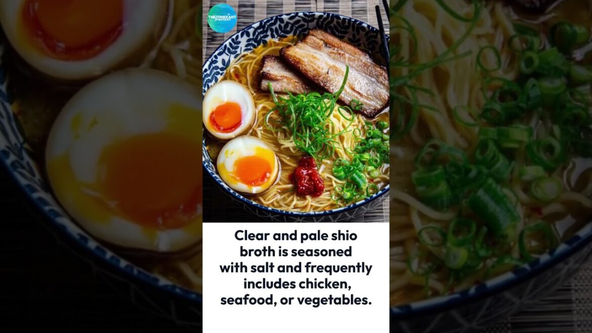 The 4 Types of Japanese Ramen: Shio, Shoyu, Miso, and Tonkotsu #shorts