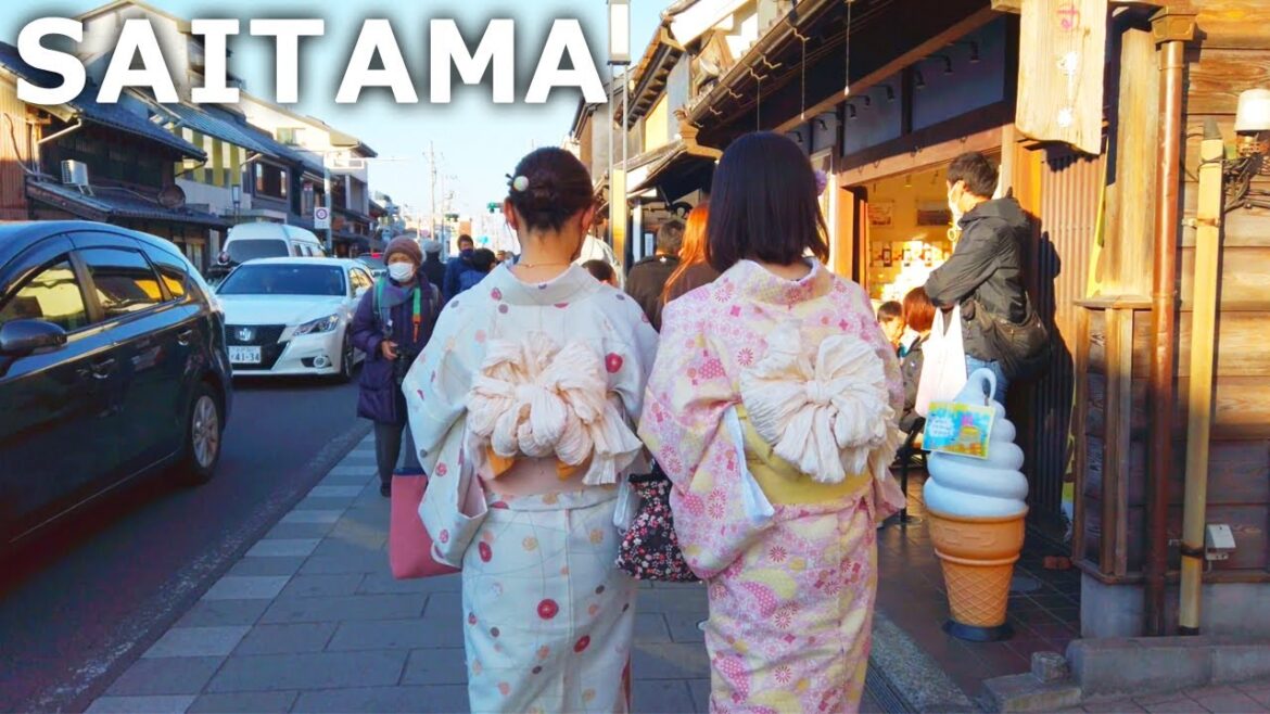 [4k] Saitama - Walking in Kawagoe, Part 1. Streets of warehouses (Jan. 2023)