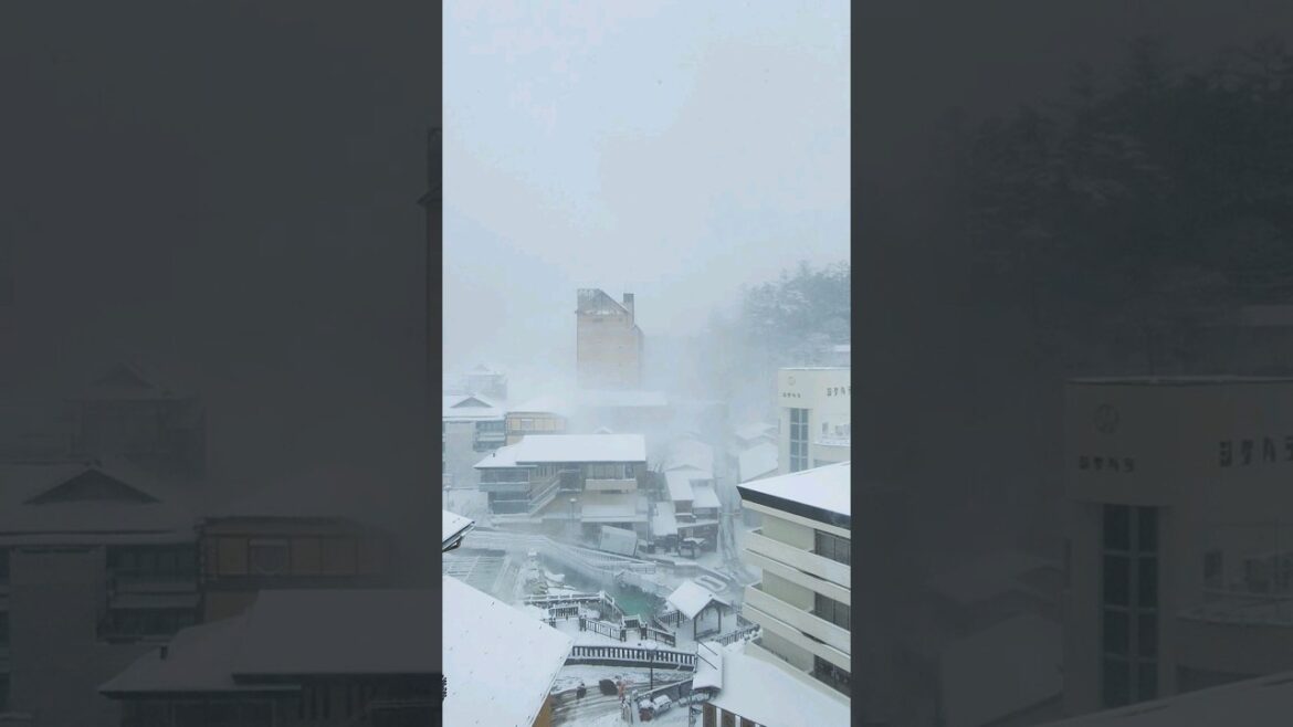 snow storm effect in japan日本の大雪 kusathsu