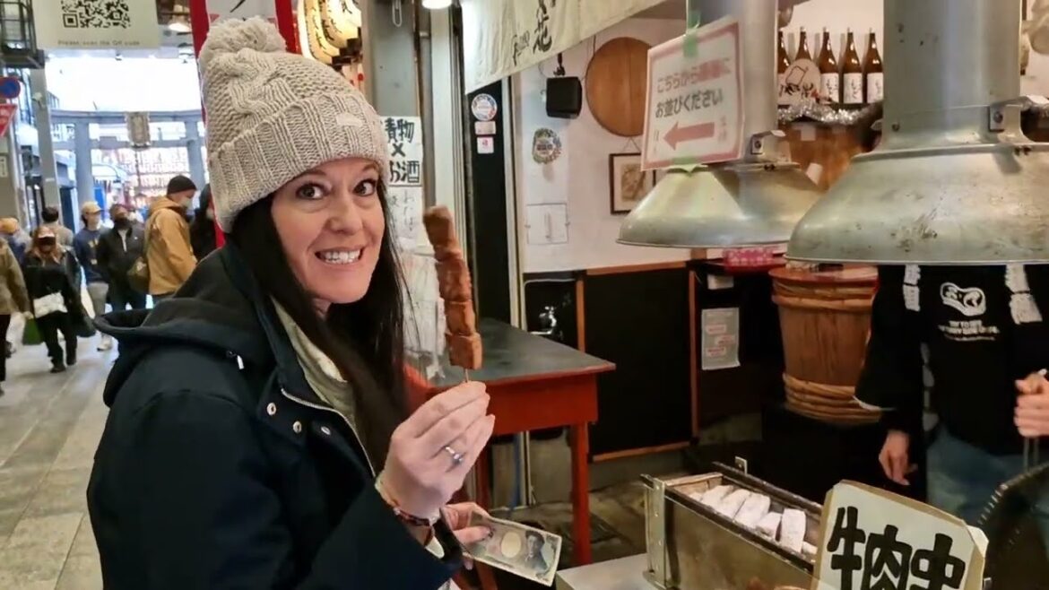 The Street Food ART is SO GOOD I almost ATE IT at Nishiki Market in Kyoto JAPAN! #funny