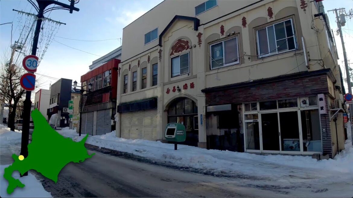 4K Walk Japan　小樽市花園銀座商店街を散歩　2023年1月