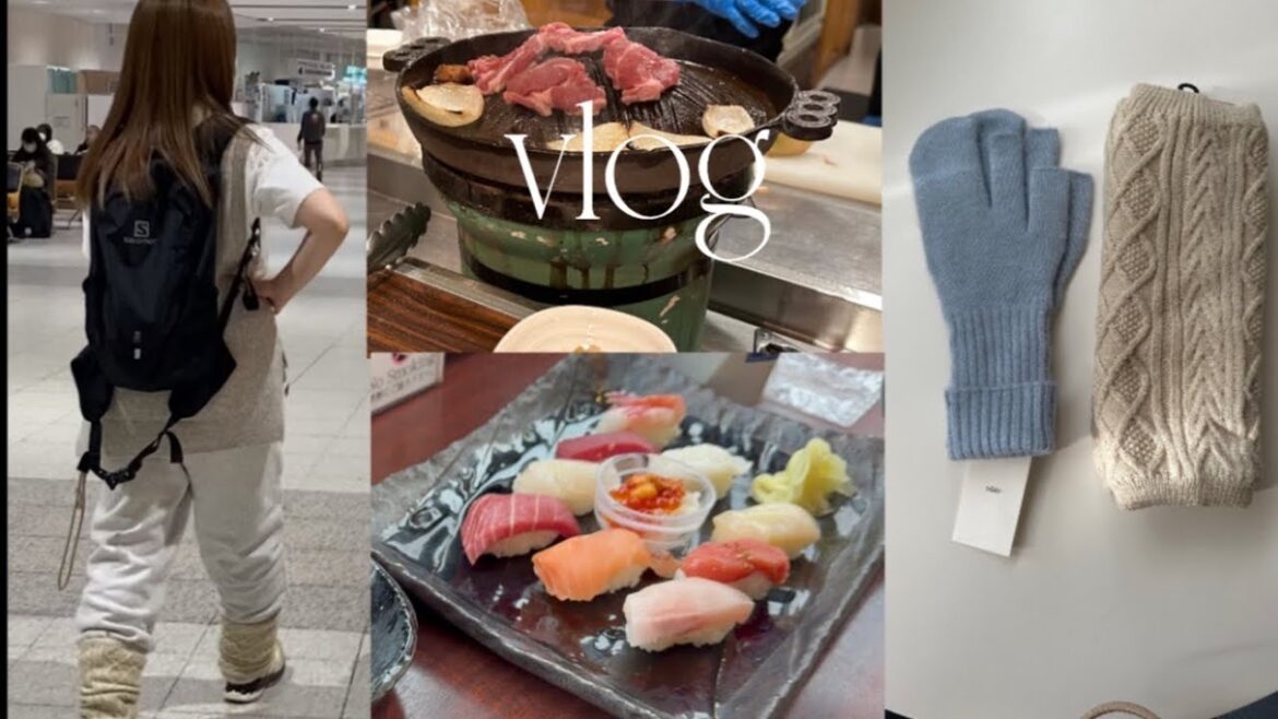 ［vlog］会社員の日常　北海道旅行1泊2日 新千歳空港と小樽に旅行したり、ジンギスカン食べた日