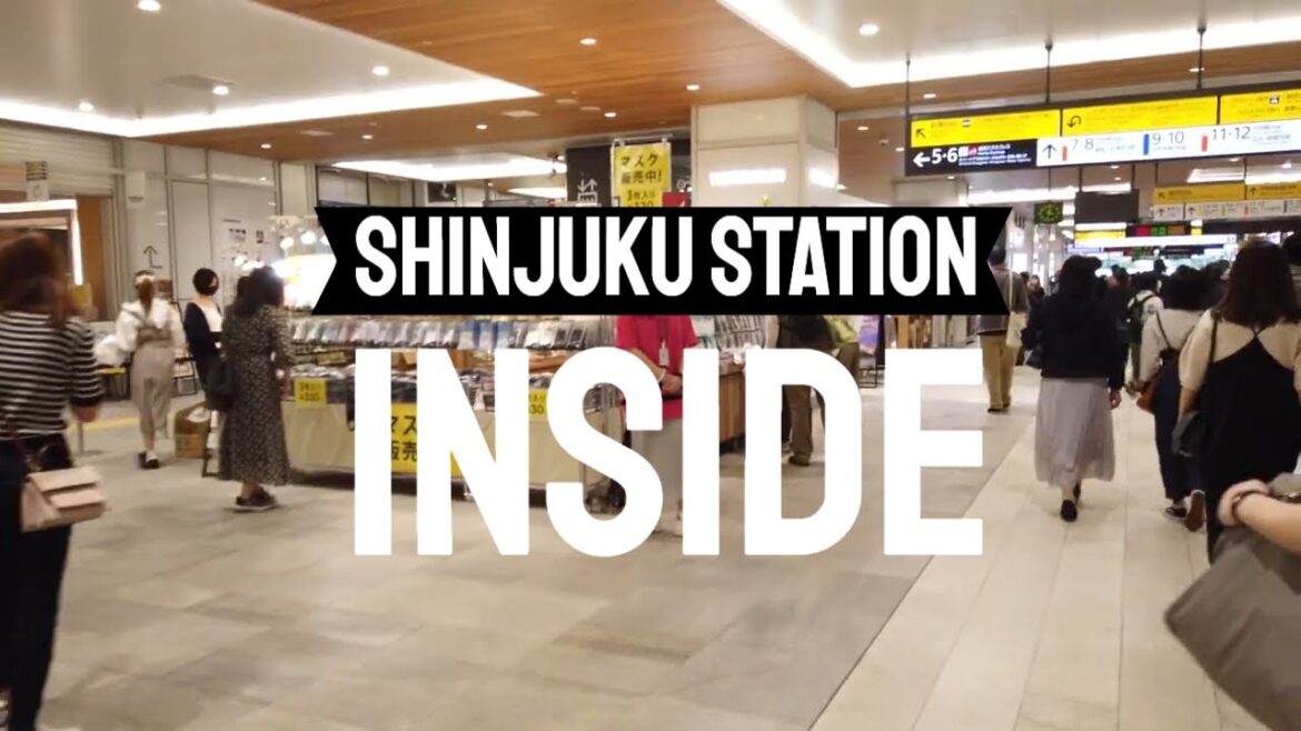 Shinjuku Station Inside Tokyo Walking Tour 4K