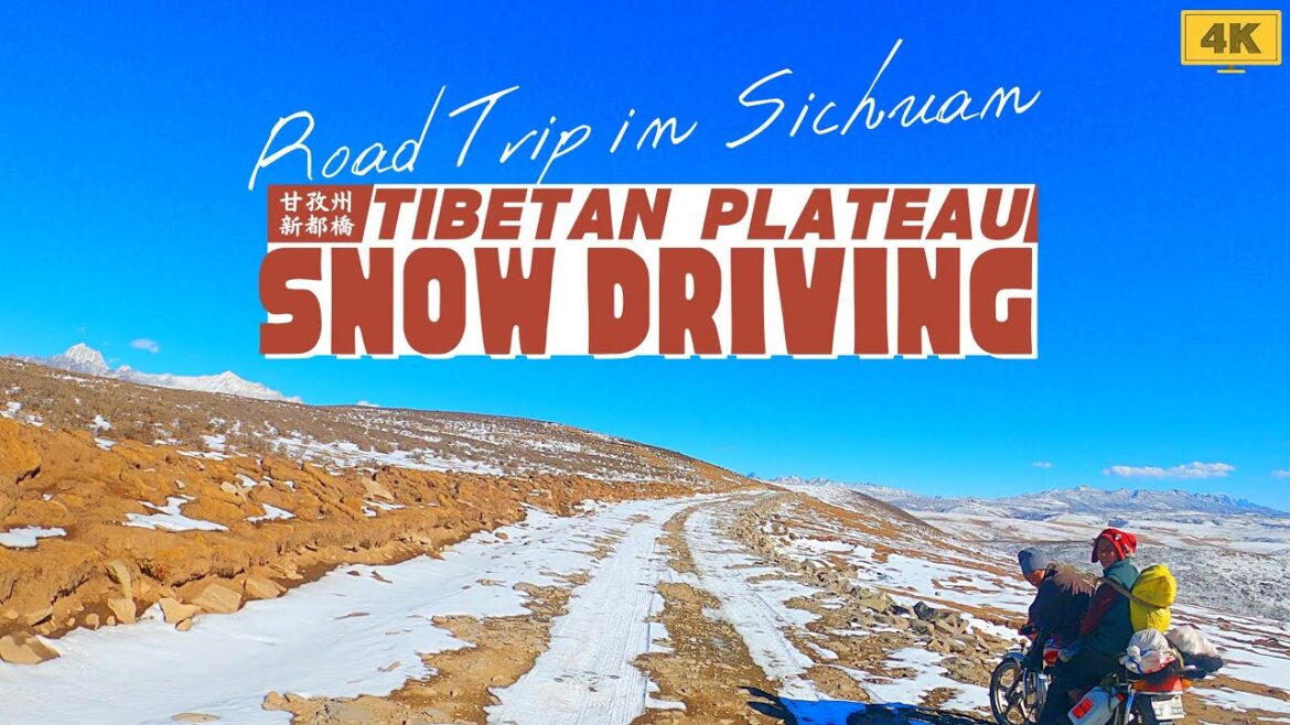 4K Driving Tour on Snow-Covered Sichuan Tibetan Plateau in Winter 4K Driving Tour on Snow-Covered Sichuan Tibetan Plateau in Winter