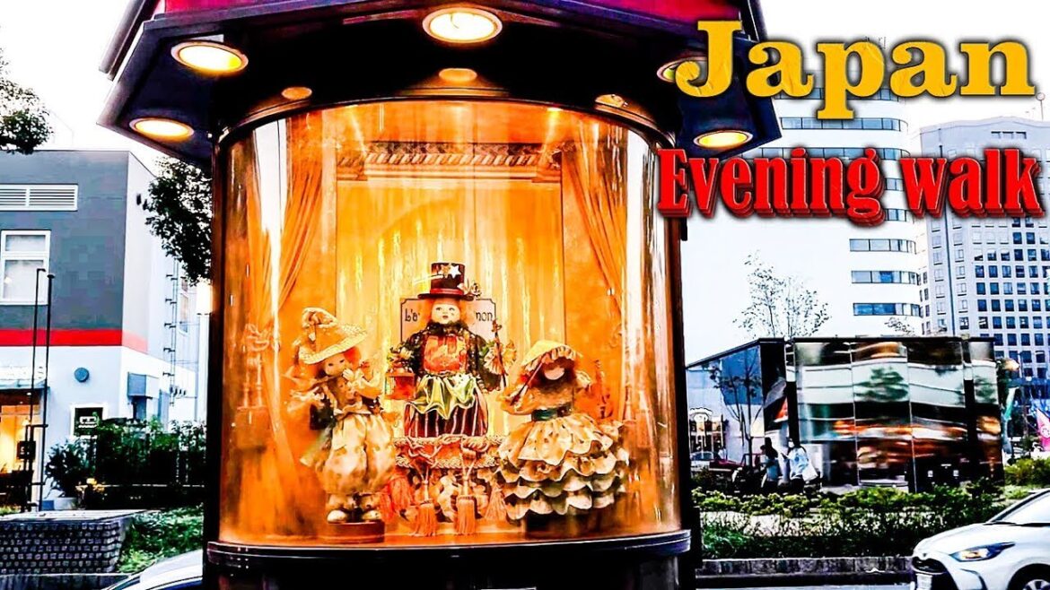 Japan Evening Walk through the streets of Nagoya  City Tour Real Life in Japan #life #street #real