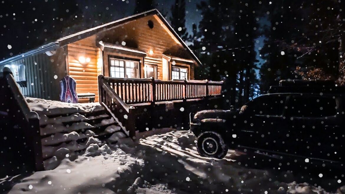 Enjoying A Cozy Cabin During A Snow Storm In Big Bear, CA Enjoying A Cozy Cabin During A Snow Storm In Big Bear, CA