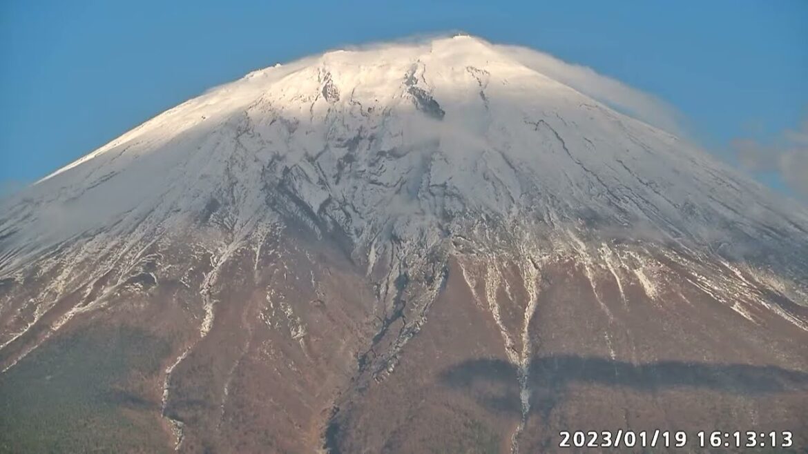 [LIVE]【2023年1月19日】富士山ライブカメラ　朝霧高原　大沢崩れ　Live Camera Mt.FUJI