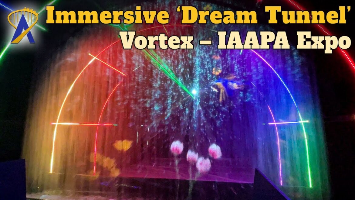 Immersive Water Projection Tunnel ‘Dream Tunnel’ by Vortex, seen at IAAPA Expo