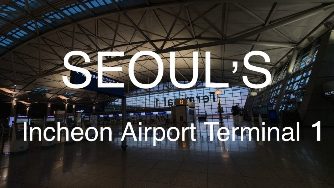 Seoul Incheon International Airport Terminal 1 - Airport tour - Departure & Boarding gates.