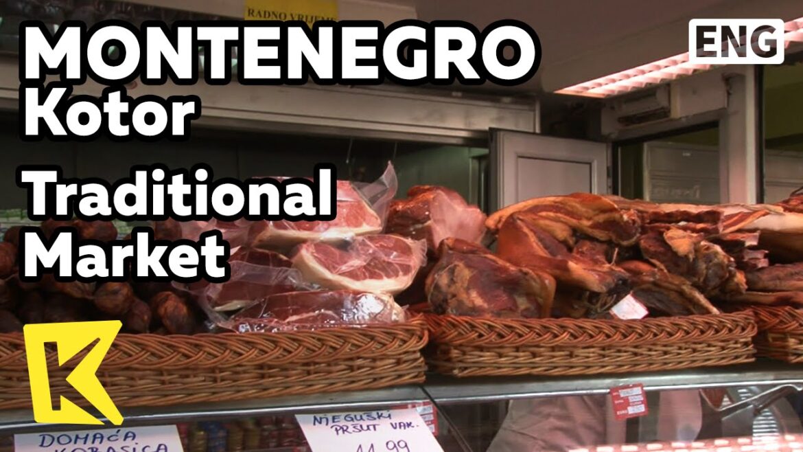 【K】Montenegro Travel-Kotor[몬테네그로 여행-코토르]재래시장의 전통 먹거리/Traditional Market/Meat/Cheese